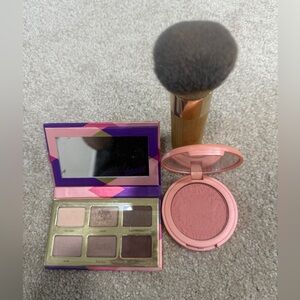 Tarte eye shadow palette, blush, buffer foundation brush all gently used